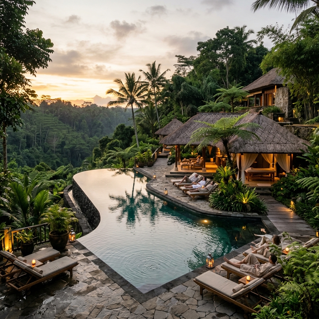 Experiential resort pool design